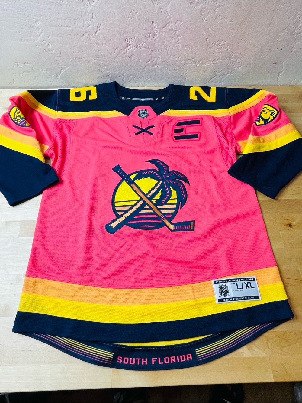 NHL Florida Panthers South Florida Sample Prototype 2026 Rare Jersey Youth L/XL